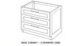 Shaker White- 3DB15 technical diagram
