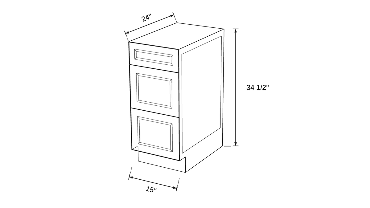 Shaker White- 3DB15 technical diagram
