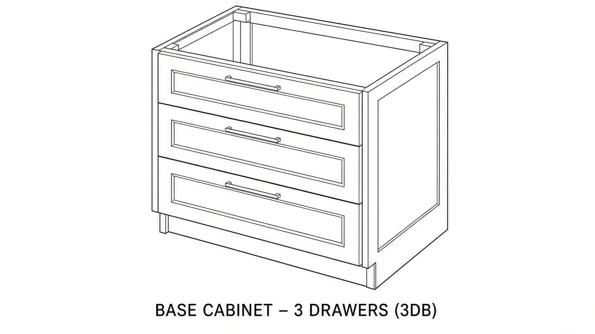 Shaker White- 3DB18 technical diagram