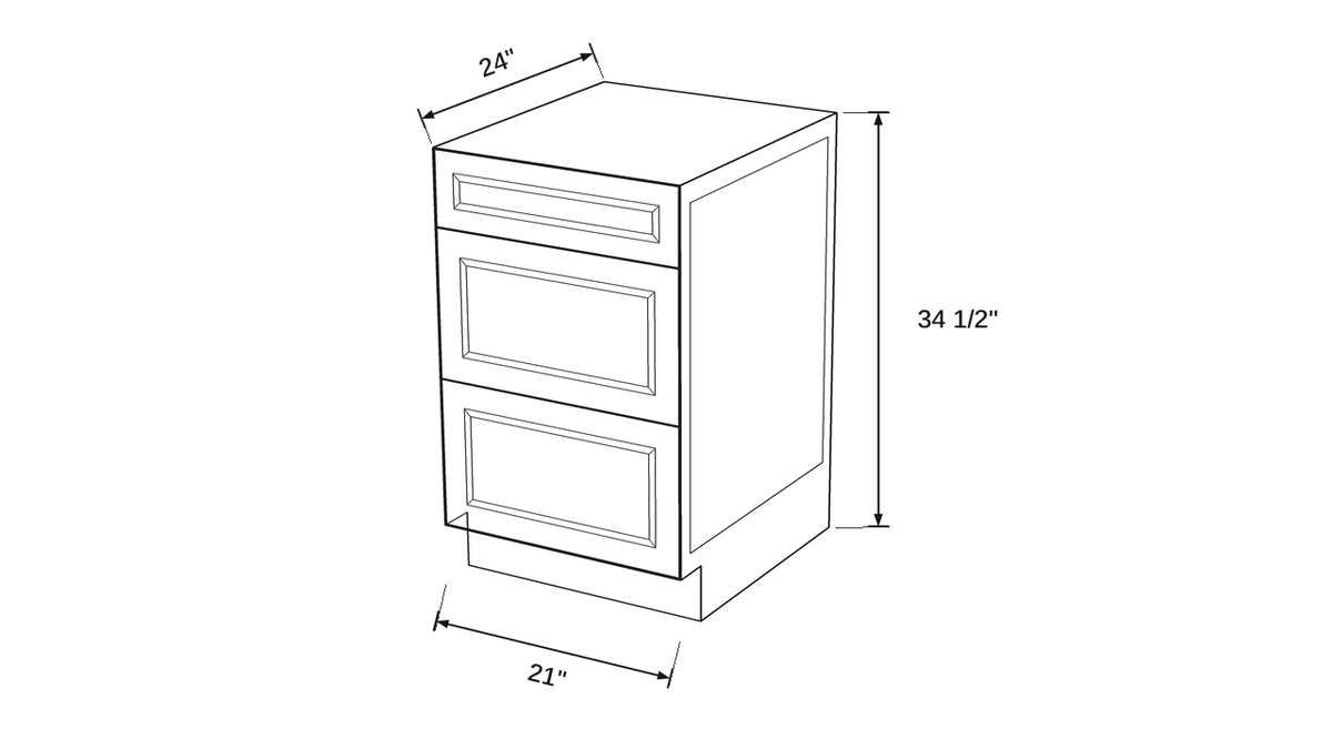 Shaker White- 3DB21 technical diagram