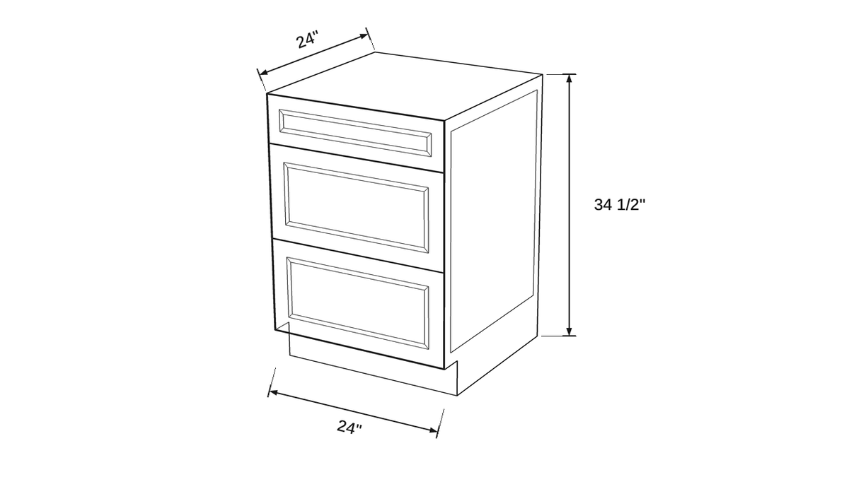 Shaker White- 3DB24 technical diagram