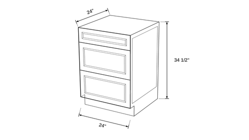 Shaker White- 3DB24 technical diagram