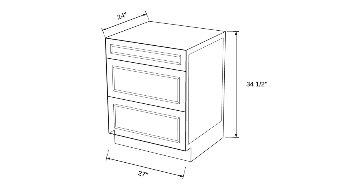 Shaker White- 3DB27 technical diagram