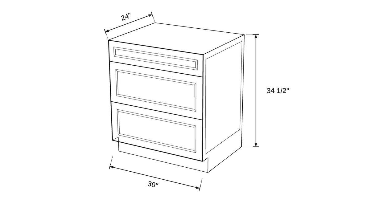 Shaker White- 3DB30 technical diagram