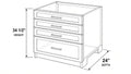 Shaker White- 3DB36 technical diagram