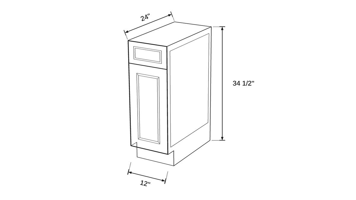 Shaker White- B12 technical diagram