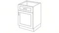 Shaker White- B21 technical diagram