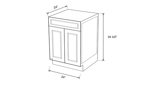 Shaker White- B24 technical diagram