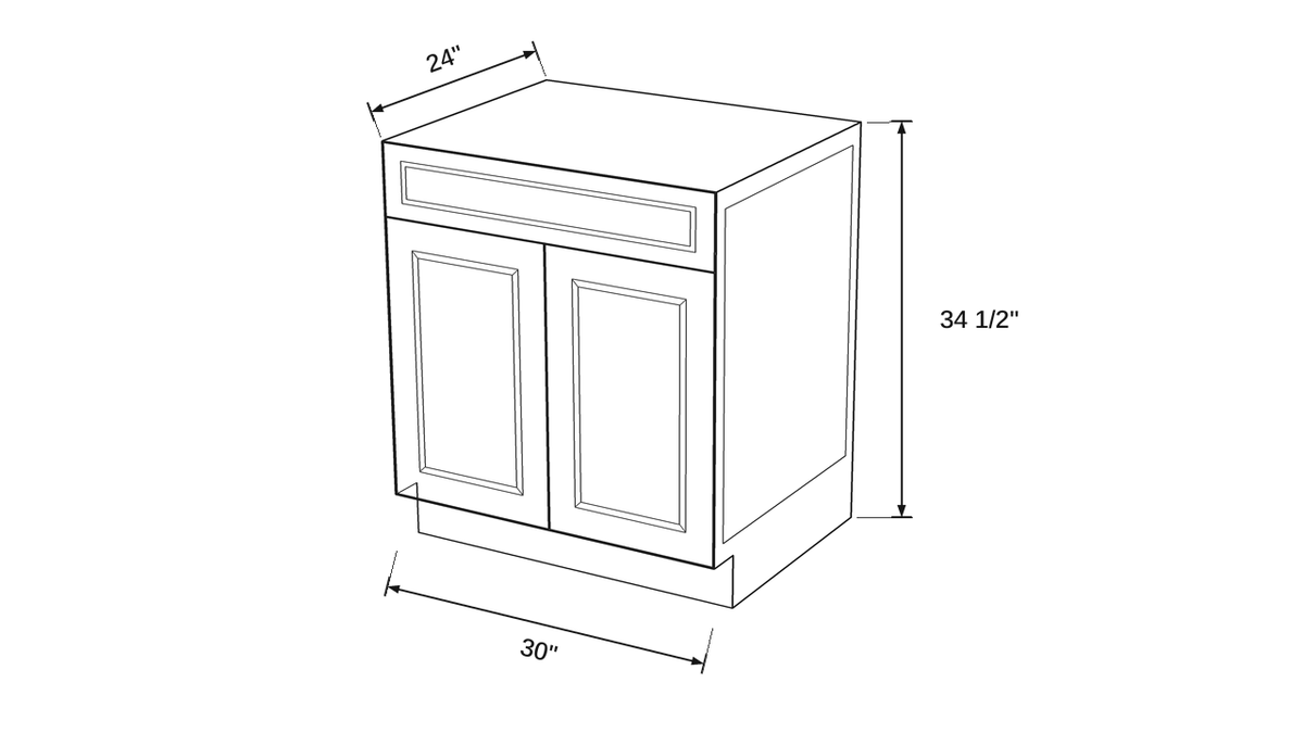 Shaker White- B30 technical diagram
