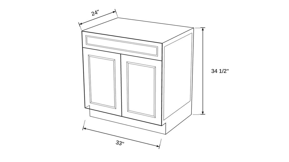 Shaker White- B33 technical diagram