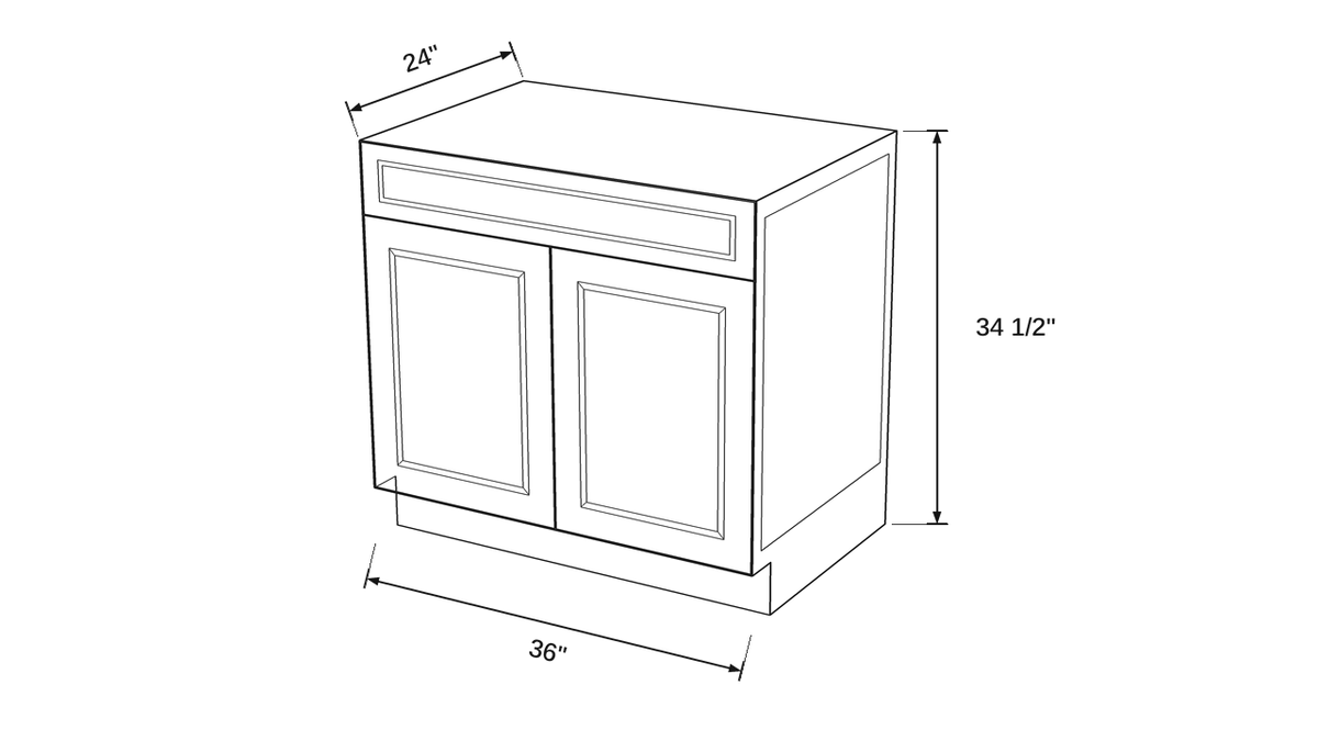 Shaker White- B36 technical diagram