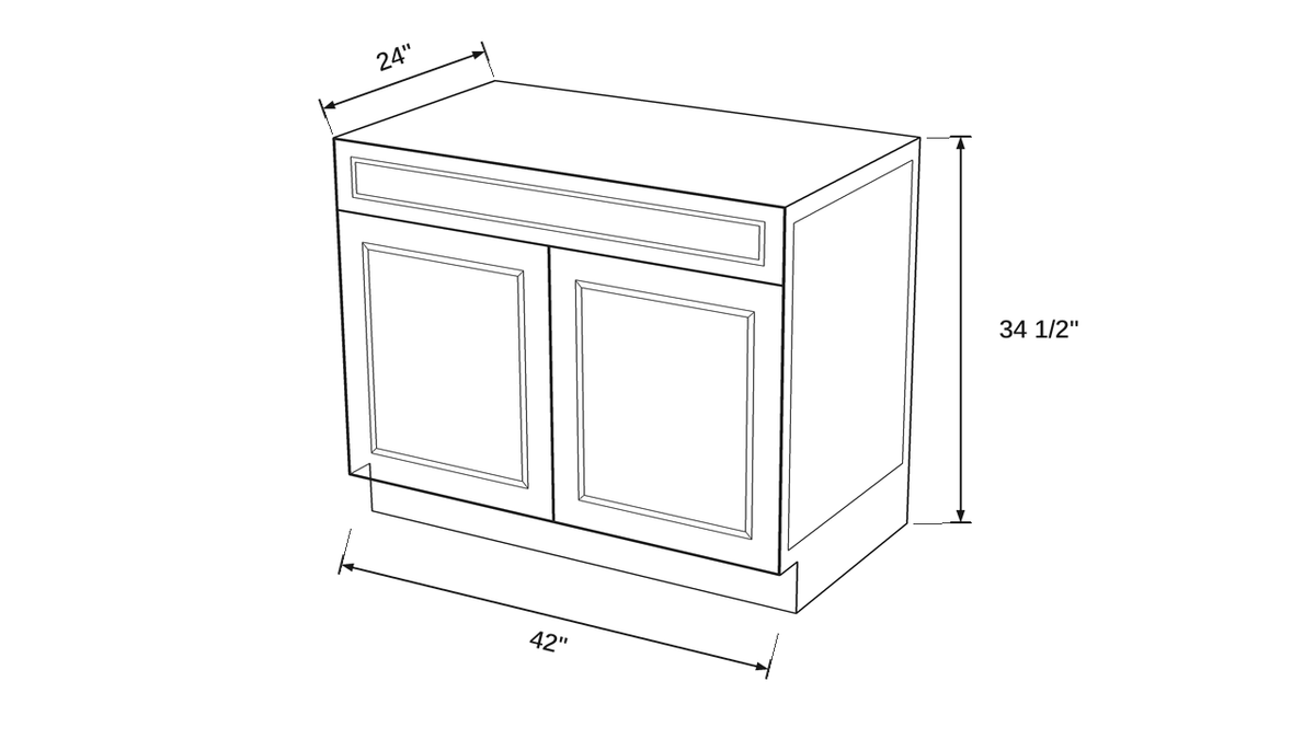 Shaker White- B42 technical diagram