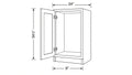 Shaker White- B9 FH technical diagram
