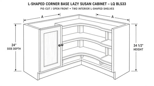 Shaker White- BLS33 technical diagram