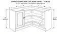Shaker White- BLS36 technical diagram