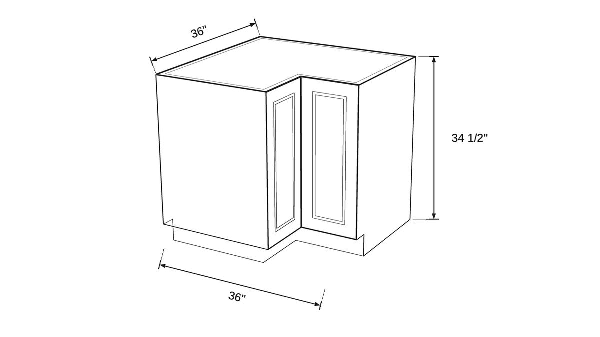 Shaker White- BLS36 technical diagram