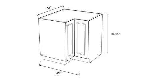 Shaker White- BLS36 technical diagram