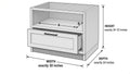 Shaker White- BMC30 technical diagram