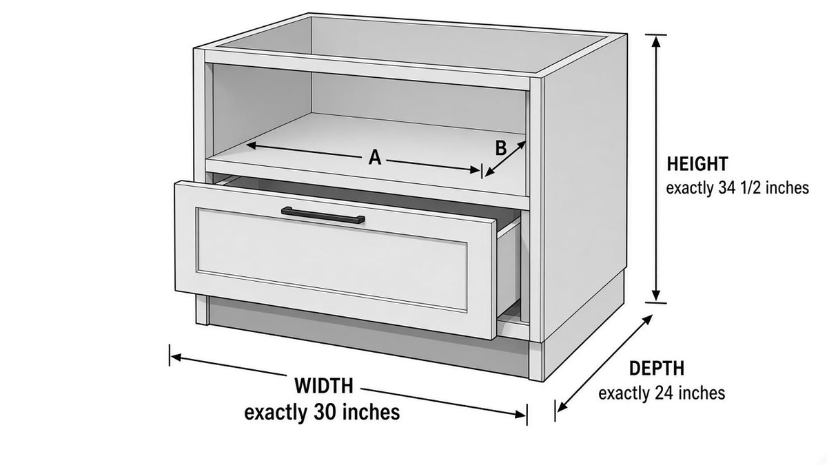 Shaker White- BMC30 technical diagram