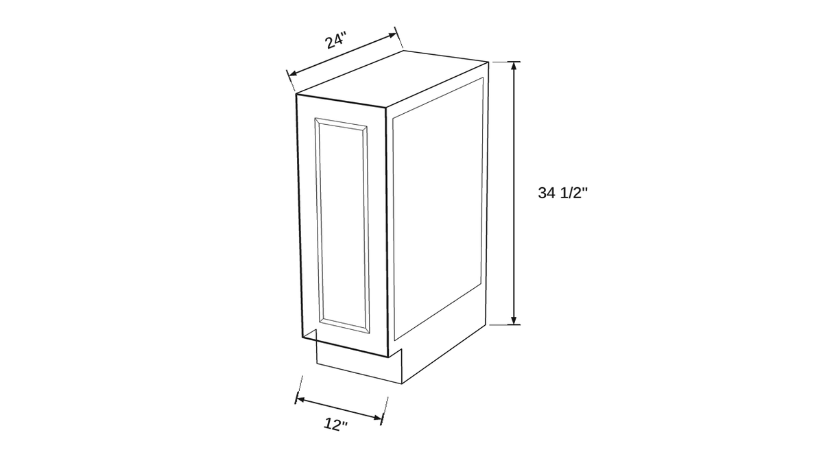 Shaker White- BS12 technical diagram