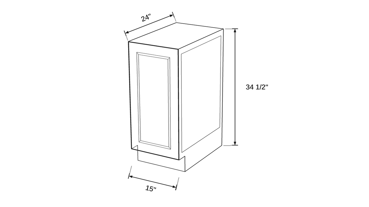 Shaker White- BW15 FH technical diagram
