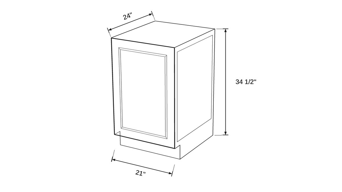 Shaker White- BW21 FH technical diagram