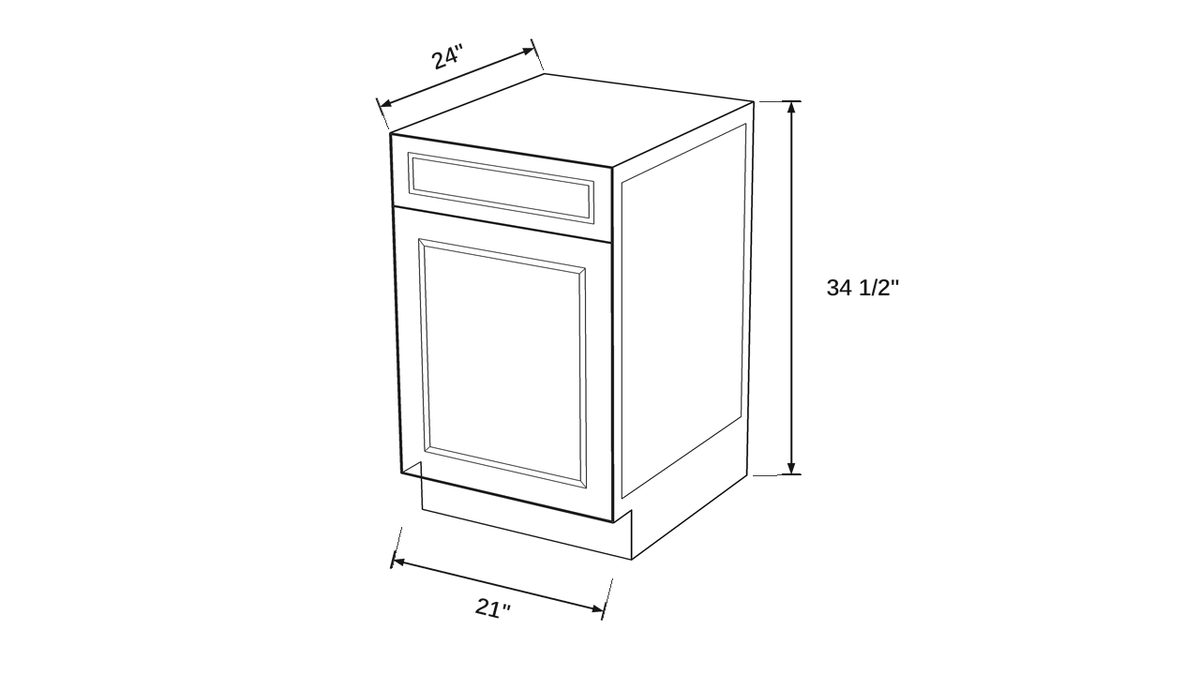 Shaker White- BW21 technical diagram