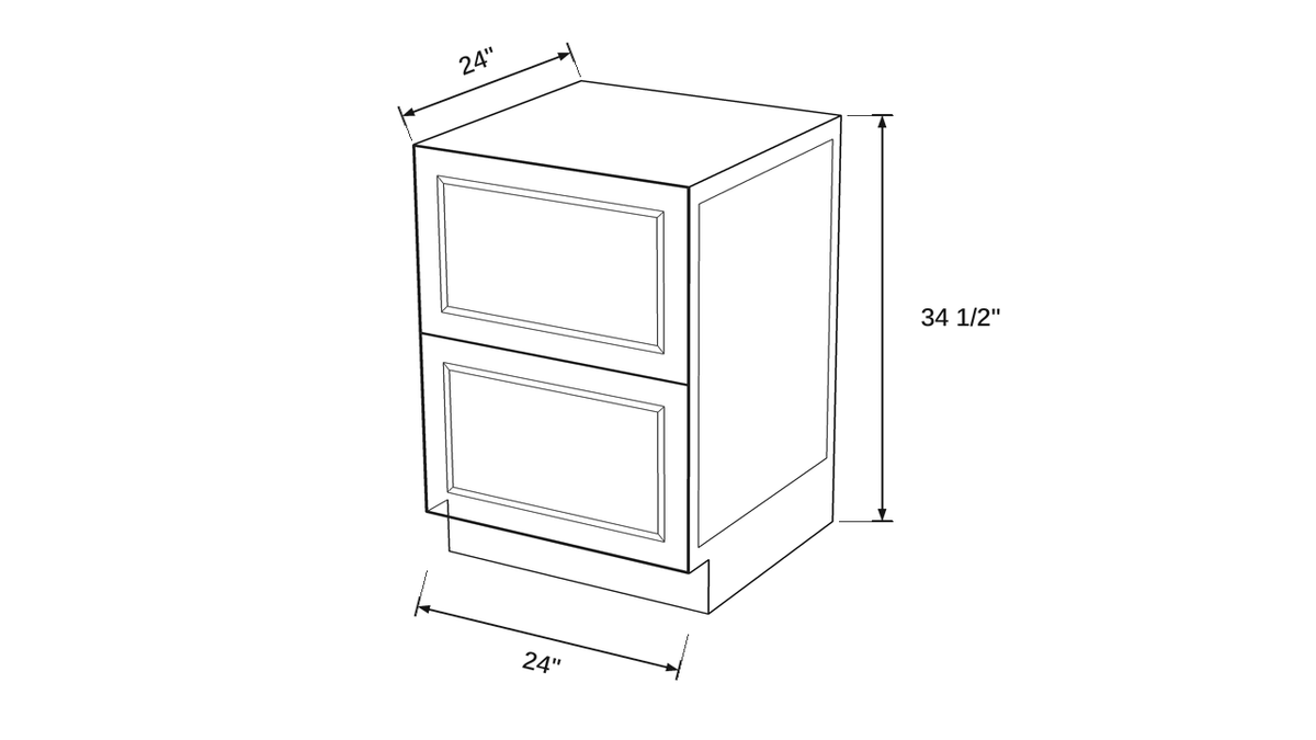 Shaker White- DDB24 technical diagram