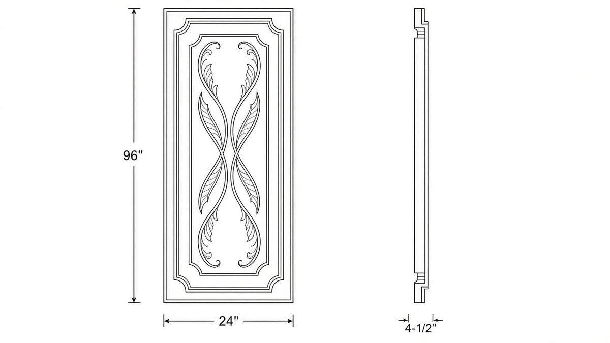 Shaker White- DDT9624 technical diagram