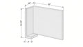 Shaker White- DWP324 technical diagram