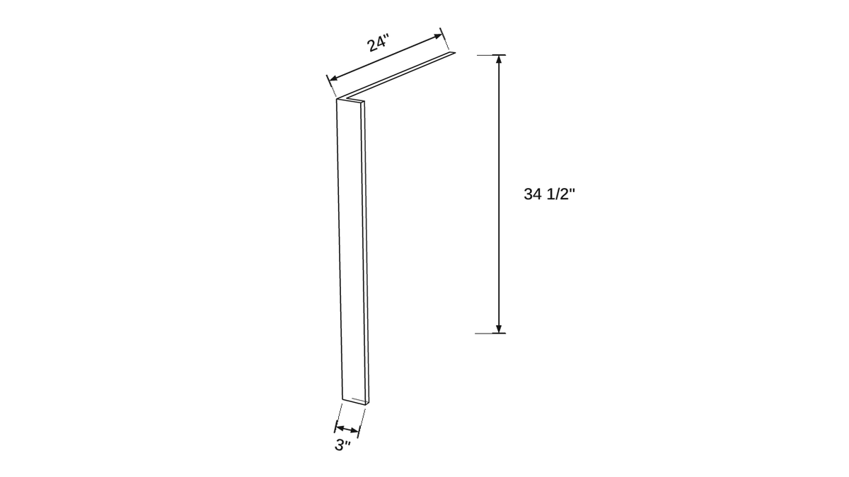 Shaker White- DWP324 technical diagram