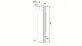 Shaker White- F342 technical diagram