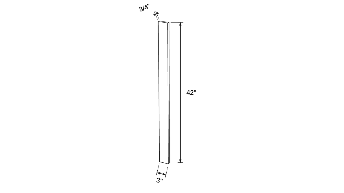 Shaker White- F342 technical diagram