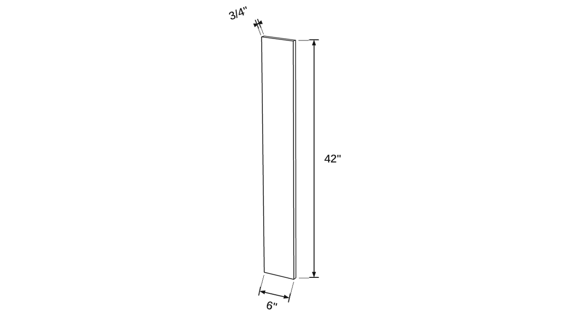 Shaker White- F642 technical diagram