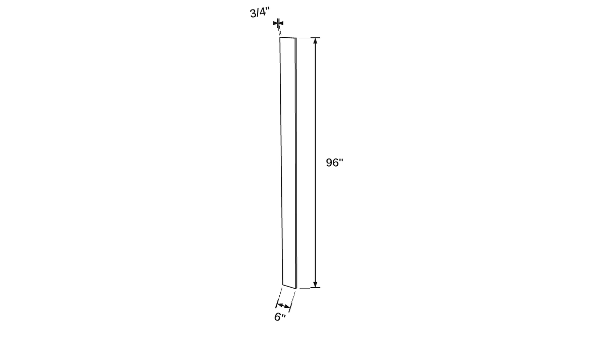 Shaker White- F696 technical diagram