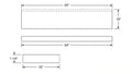 Shaker White- FLSH2410 technical diagram