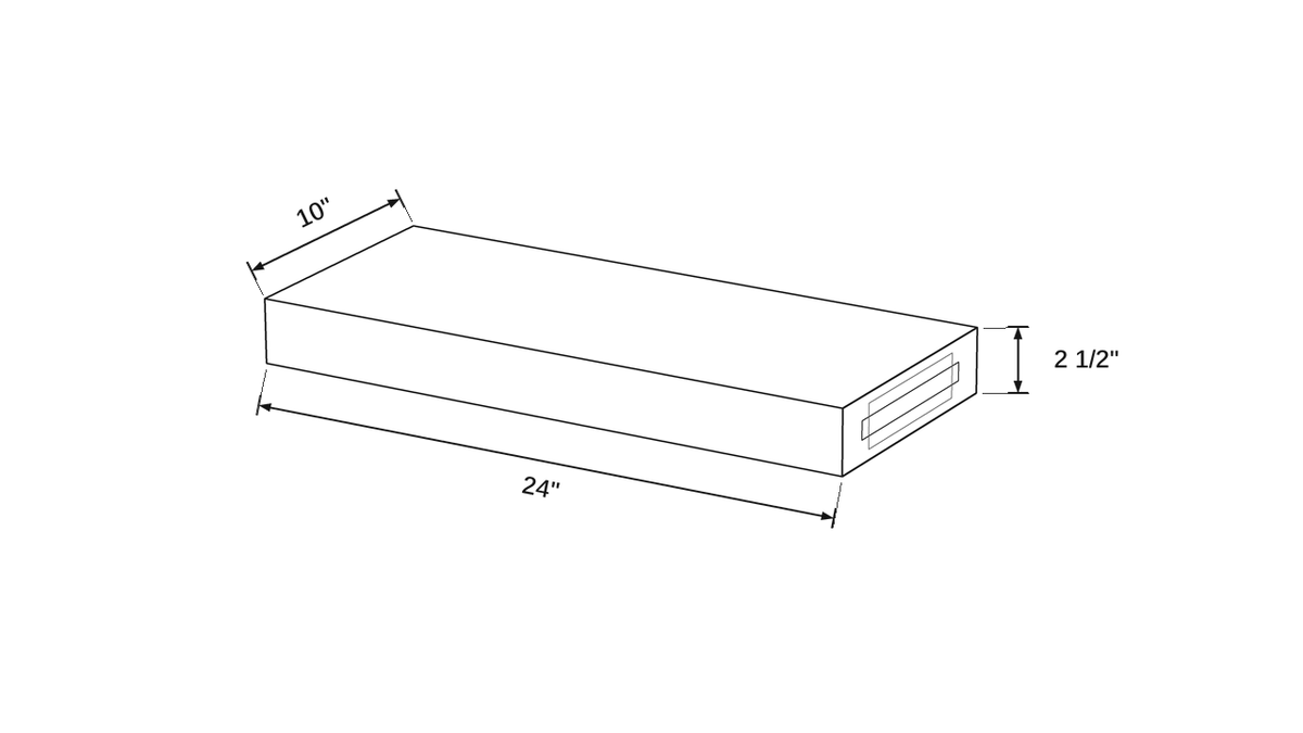 Shaker White- FLSH2410 technical diagram