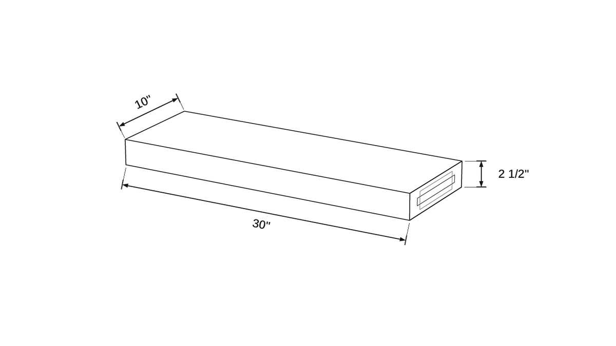 Shaker White- FLSH3010 technical diagram