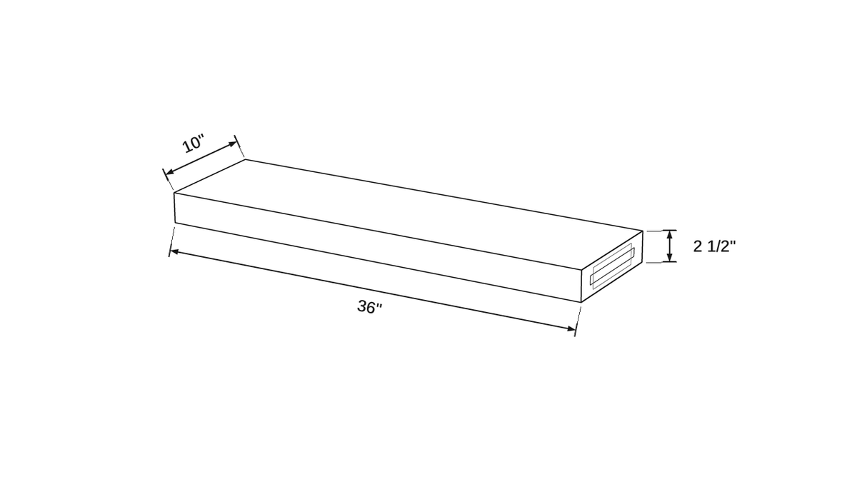 Shaker White- FLSH3610 technical diagram