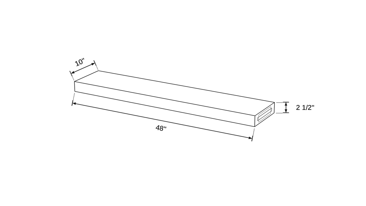 Shaker White- FLSH4810 technical diagram