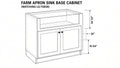 Shaker White- FSB36 technical diagram