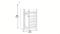 Shaker White- PC1824X96 technical diagram