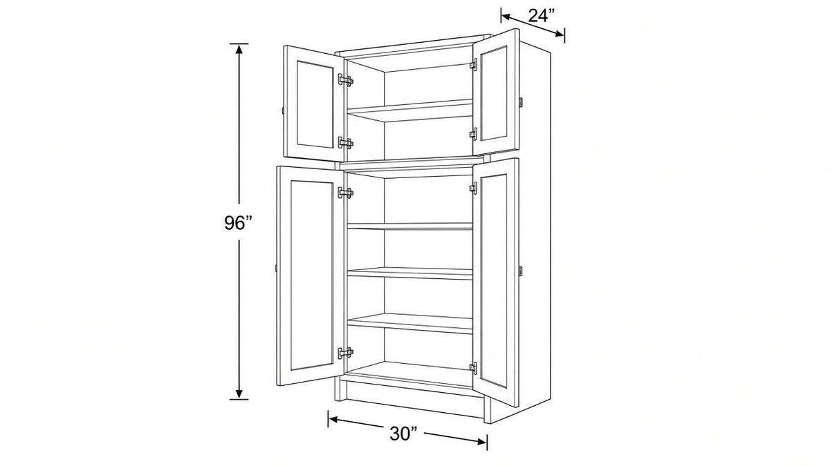 Shaker White- PC3024X96 technical diagram