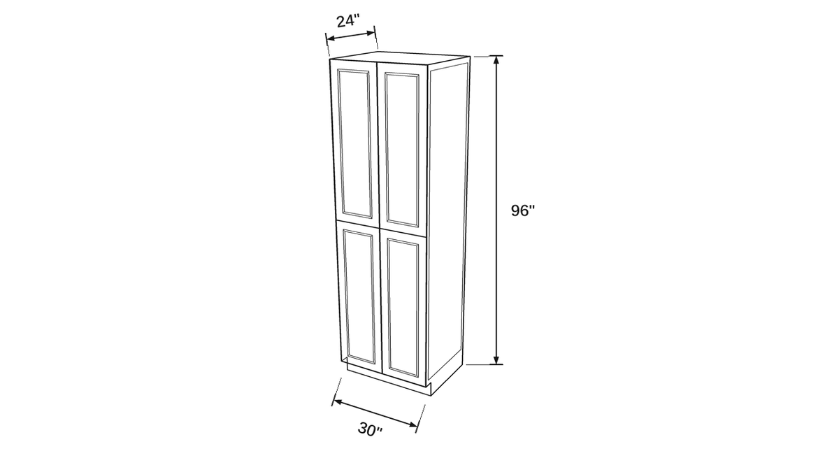 Shaker White- PC3024X96 technical diagram