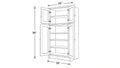 Shaker White- PC3624X96 technical diagram
