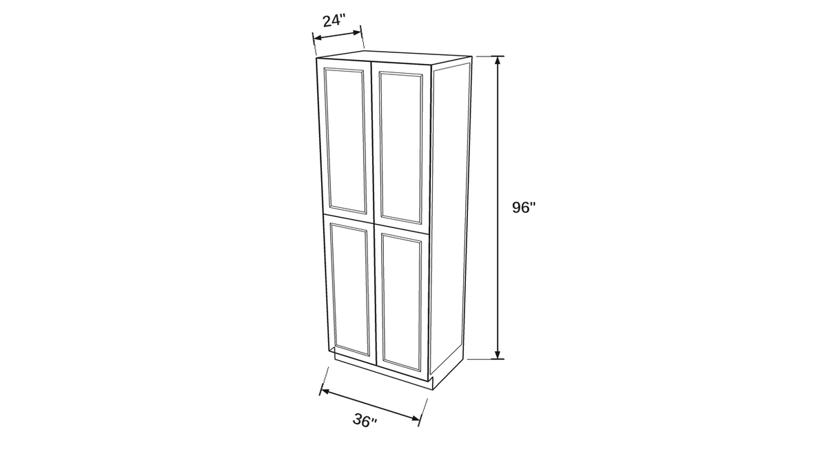 Shaker White- PC3624X96 technical diagram