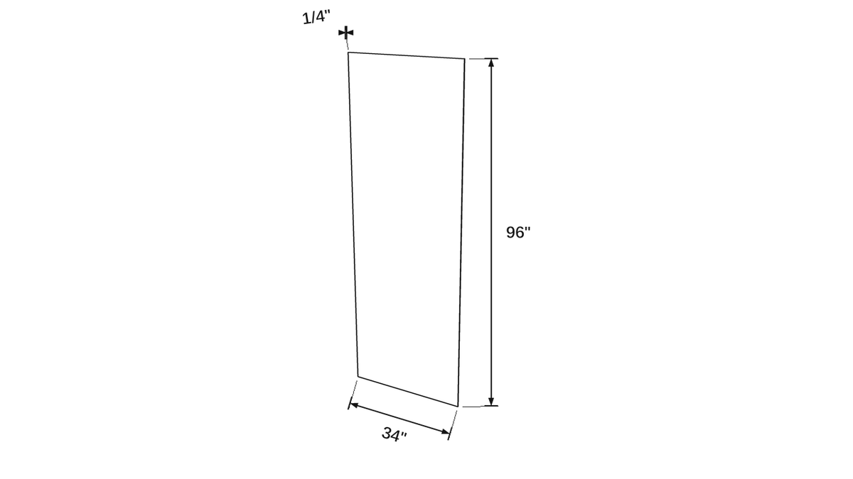 Shaker White- PNL3496 technical diagram
