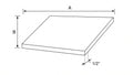Shaker White- PNL4896 T technical diagram