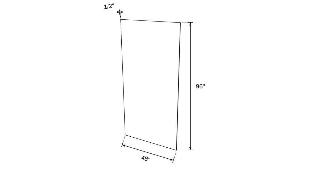 Shaker White- PNL4896 T technical diagram