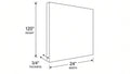 Shaker White- REP24X120 technical diagram